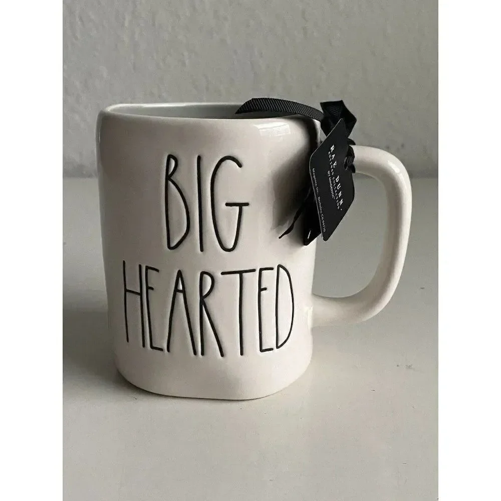Rae Dunn Wizard Of Oz Mug Tin Man Big‎ Hearted Double Sided NEW